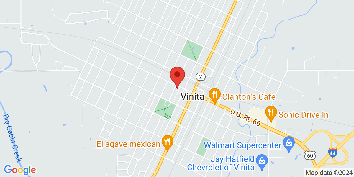 Map of Vinita Public Library